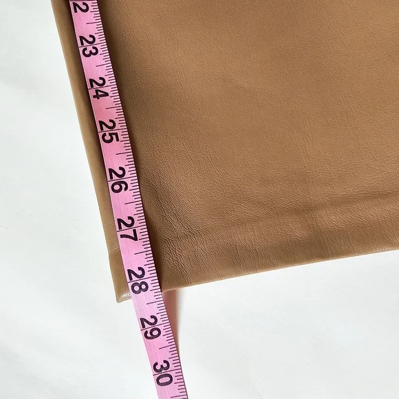 Aritzia Wilfred 10 the Melina sandy beige faux leather pants high waisted - Picture 7 of 7